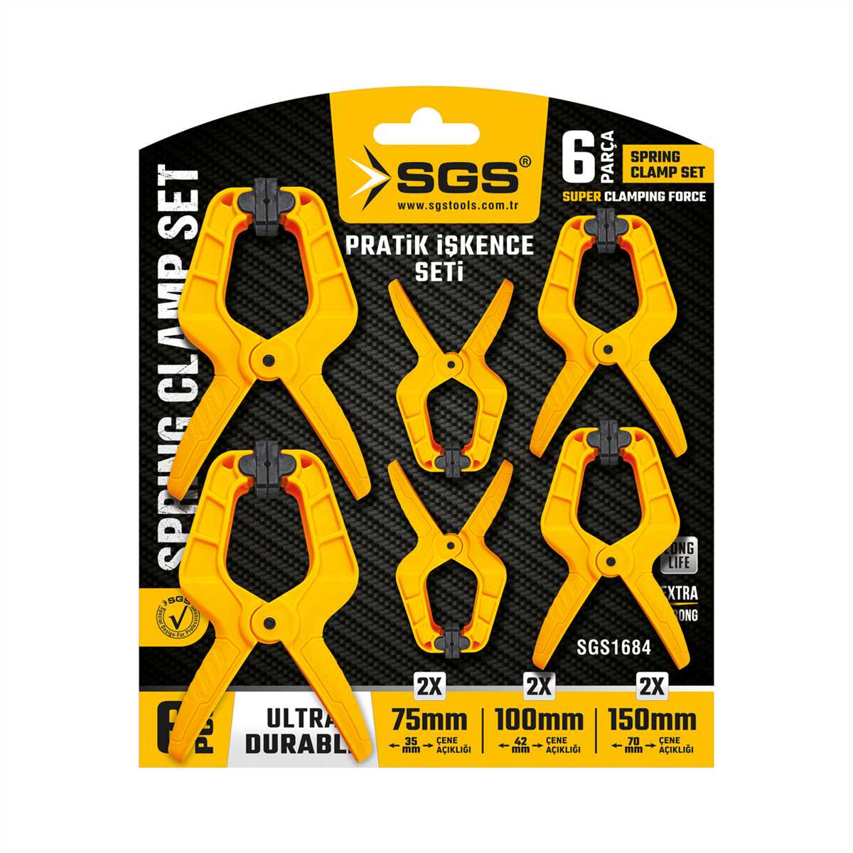 PRATİK İŞKENCE SETİ 6 PARÇA 75MM-100MM-150MM